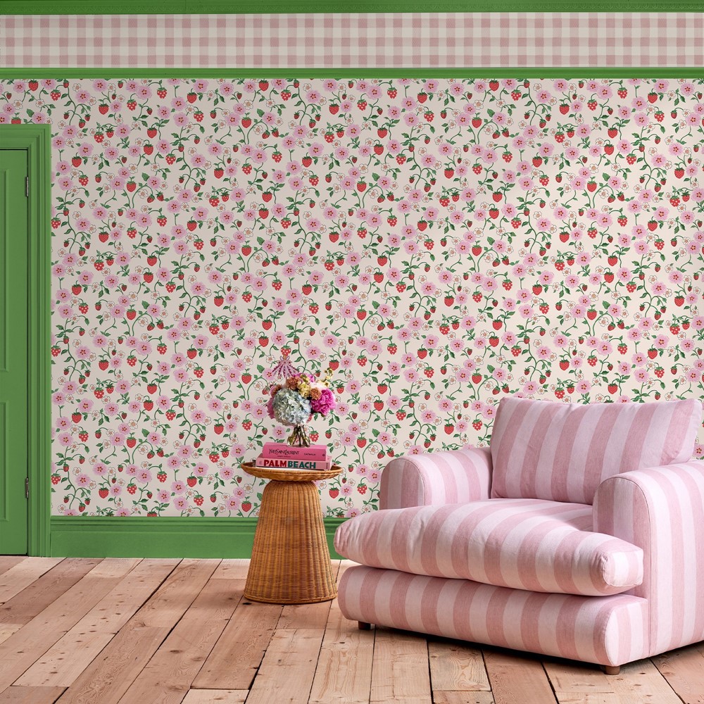 Strawberry Wallpaper 125531 by Cath Kidston in Spring